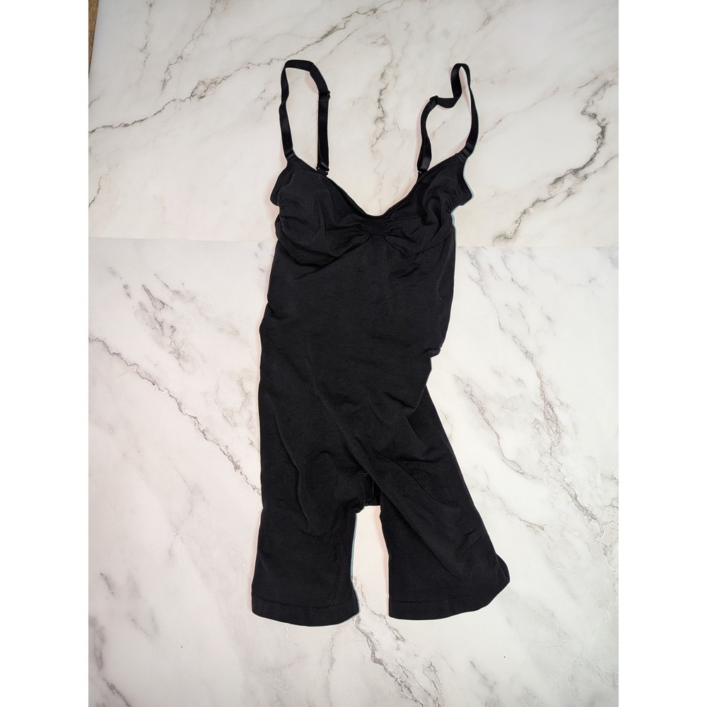 SKIMS‎ Sculpting Mid Thigh Bodysuit Onyx Black Shapewear Womens Size L/G/G